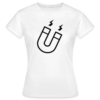 Magnet - Women's T-Shirt - white - Front - AI Model Female 172 dark (172cm)