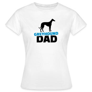Greyhound Dad - T-shirt Femme - blanc - Devant - AI Model Female 172 dark (172cm)