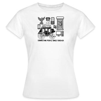 Connecter les gens depuis toujours - T-shirt Femme - blanc - Devant - AI Model Female 172 dark (172cm)