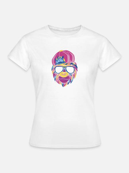 Monkey - Frauen T-Shirt - Weiß