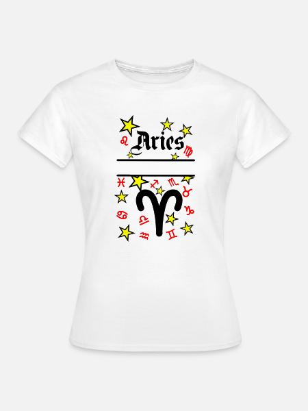 Widder Sternzeichen Widder - Frauen T-Shirt - Weiß