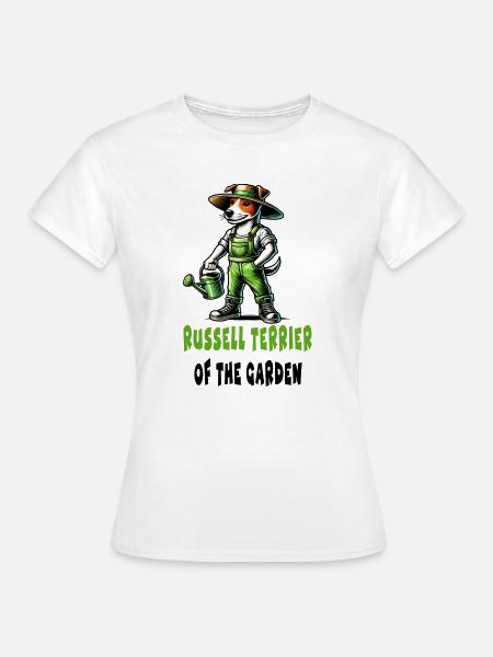 Jack Russell Terrier Gärtner - Frauen T-Shirt - Weiß