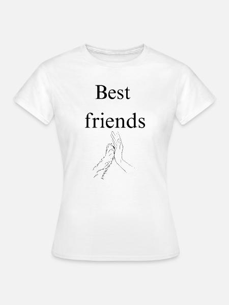 Best friends - Frauen T-Shirt - Weiß