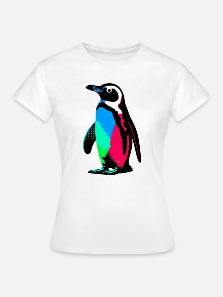 Pinguin - Frauen T-Shirt - Weiß