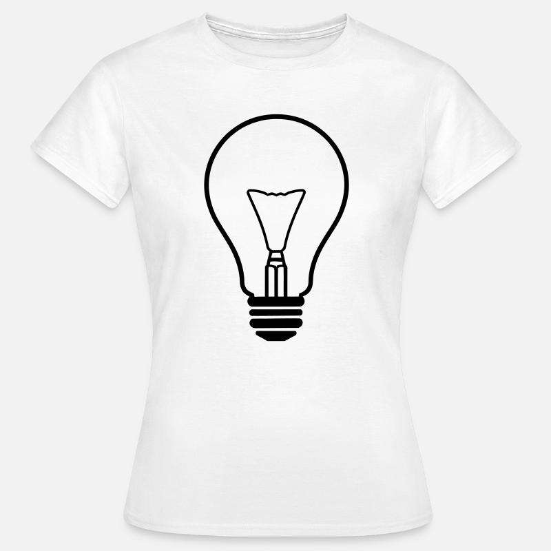 Illuminating Creative Lightbulb Design - Women's T-Shirt - white