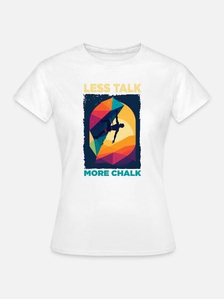 Abstrakter Kletterer mit Farbpalette - Frauen T-Shirt - Weiß
