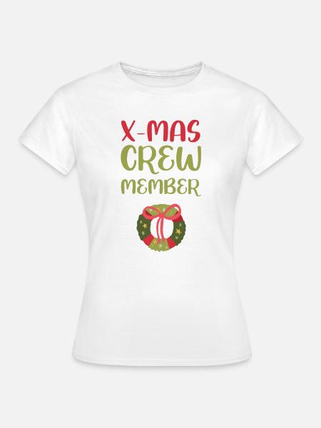 X-Mas Crew Mitglied - Frauen T-Shirt - Weiß