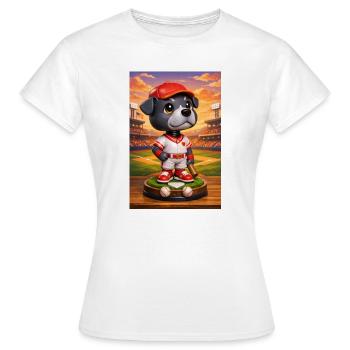Blueball - Frauen T-Shirt - Weiß - Vorne - AI Model Female 172 dark (172cm)