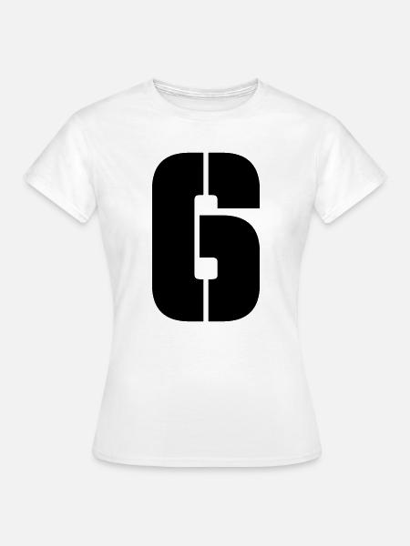 6 - Frauen T-Shirt - Weiß