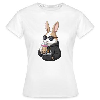 Cooles Kaninchen - Frauen T-Shirt - Weiß - Vorne - AI Model Female 172 dark (172cm)