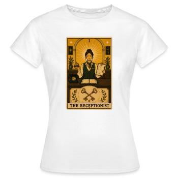 Receptionist | Reception Tarot - Women's T-Shirt - white - Front - AI Model Female 172 dark (172cm)