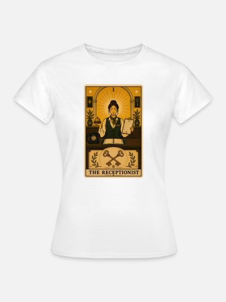 Rezeptionistin | Empfang Tarot - Frauen T-Shirt - Weiß