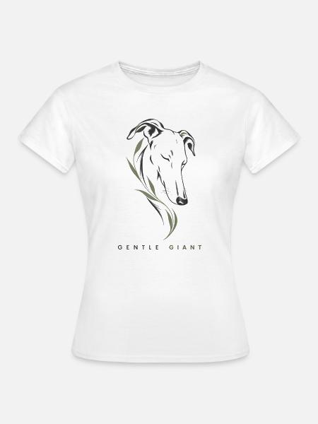 Windhund-Rettungs-Sanftes Riesenhemd - Frauen T-Shirt - Weiß
