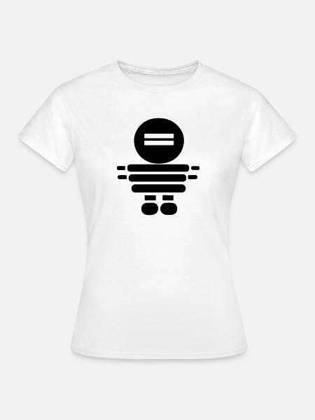 Kleiner Roboter - Frauen T-Shirt - Weiß