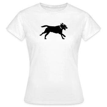 chien - T-shirt Femme - blanc - Devant - AI Model Female 172 dark (172cm)
