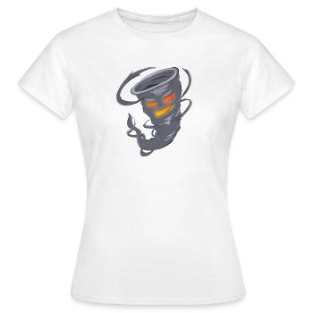 Tornado - Frauen T-Shirt - Weiß - Vorne - AI Model Female 172 dark (172cm)