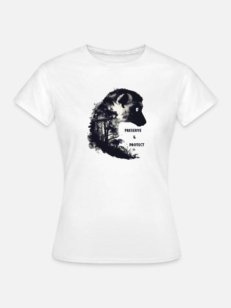 Préserver et protéger les lémuriens de Madagascar - T-shirt Femme - blanc