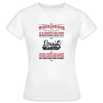 Time Machines - T-shirt Femme - blanc - Devant - AI Model Female 172 dark (172cm)