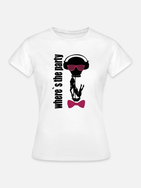 where's the party - Frauen T-Shirt - Weiß