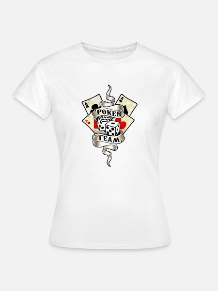 poker team design 8 - Frauen T-Shirt - Weiß