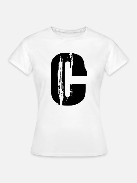C - Buchstabe - Frauen T-Shirt - Weiß