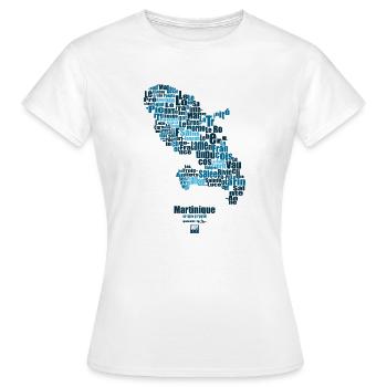 blue martinique - T-shirt Femme - blanc - Devant - AI Model Female 172 dark (172cm)