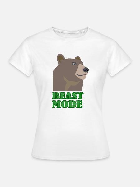 Bear WIDL Beast - Frauen T-Shirt - Weiß