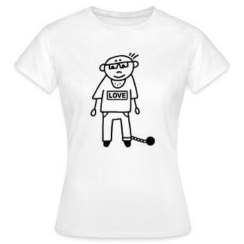 Prisonnier Condamné Mari - Prisonnier - T-shirt Femme - blanc - Devant - AI Model Female 172 dark (172cm)