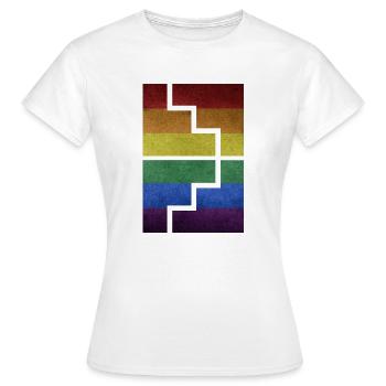 Géométrie - T-shirt Femme - blanc - Devant - AI Model Female 172 dark (172cm)