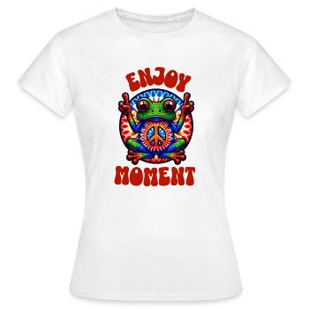 Enjoy Moment - Women's T-Shirt - white - Front - AI Model Female 172 dark (172cm)