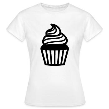 cupcake - T-shirt Femme - blanc - Devant - AI Model Female 172 dark (172cm)