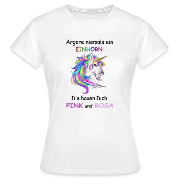 Unicorns don't annoy - Women's T-Shirt - white - Front - AI Model Female 172 dark (172cm)