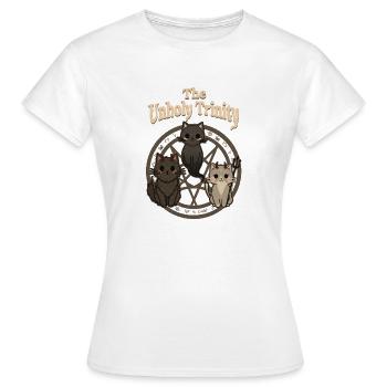 The Unholy Trinity - Women's T-Shirt - white - Front - AI Model Female 172 dark (172cm)