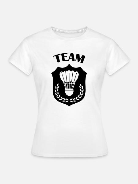 badminton - Frauen T-Shirt - Weiß