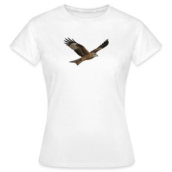 Schwarzmilan Milvus Migrans - Frauen T-Shirt - Weiß - Vorne - AI Model Female 172 dark (172cm)