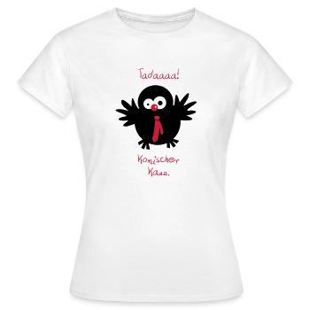 Un hibou / / bonhomme étrange. - T-shirt Femme - blanc - Devant - AI Model Female 172 dark (172cm)