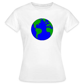 terre - T-shirt Femme - blanc - Devant - AI Model Female 172 dark (172cm)