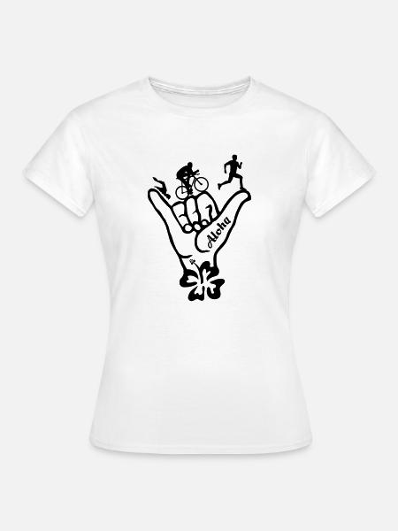 Triathlon Aloha - Frauen T-Shirt - Weiß