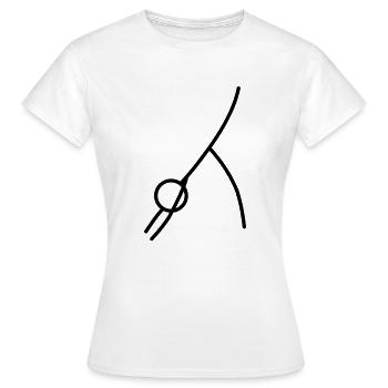 Yoga Stellung - Frauen T-Shirt - Weiß - Vorne - AI Model Female 172 dark (172cm)