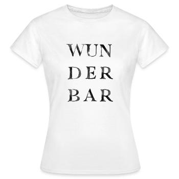 Wunderbar - Frauen T-Shirt - Weiß - Vorne - AI Model Female 172 dark (172cm)