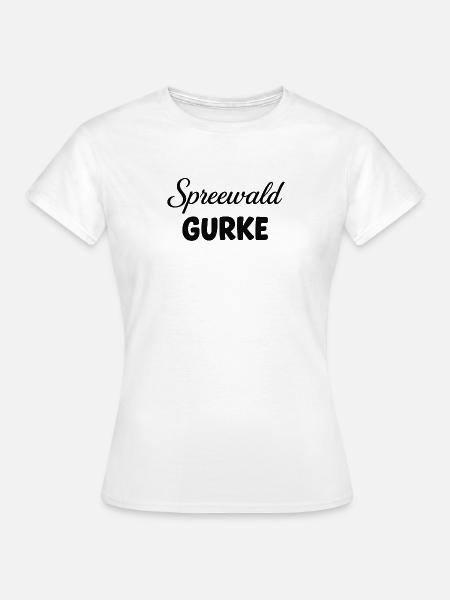 Spreewald Gurke Design - Frauen T-Shirt - Weiß