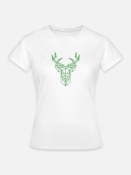 Hirsch - Frauen T-Shirt - Weiß