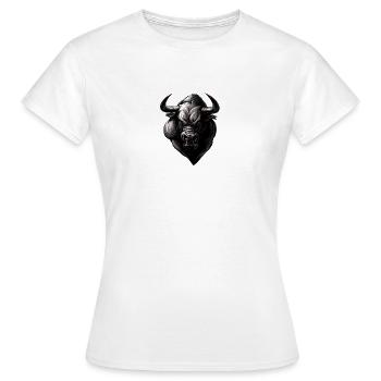 Bull Red Eye Stock Market Stocks Financial Market - Women's T-Shirt - white - Front - AI Model Female 172 dark (172cm)