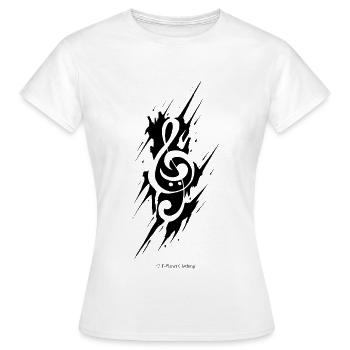 black note - T-shirt Femme - blanc - Devant - AI Model Female 172 dark (172cm)