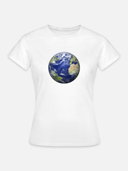Planet Erde - Frauen T-Shirt - Weiß