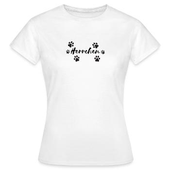 Herrchen Hundehalter Partnerdesign - Frauen T-Shirt - Weiß - Vorne - AI Model Female 172 dark (172cm)