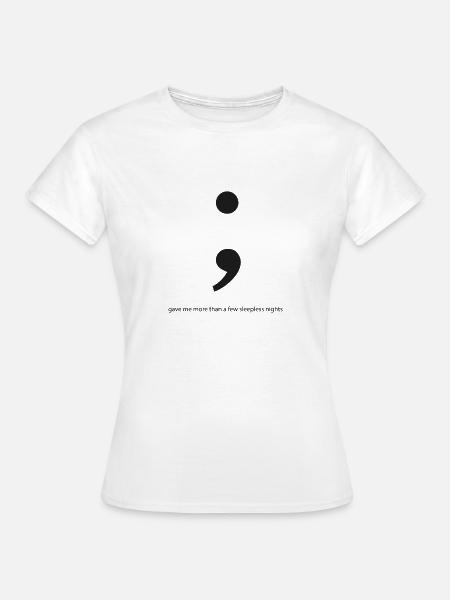 Sleepless nights Programming Informatic Geschenk - Frauen T-Shirt - Weiß