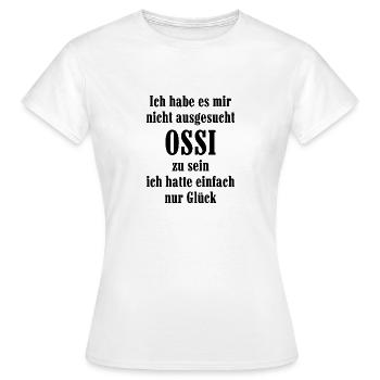 Ossi DDR Geschenk Ostdeutschland Trabi - Frauen T-Shirt - Weiß - Vorne - AI Model Female 172 dark (172cm)