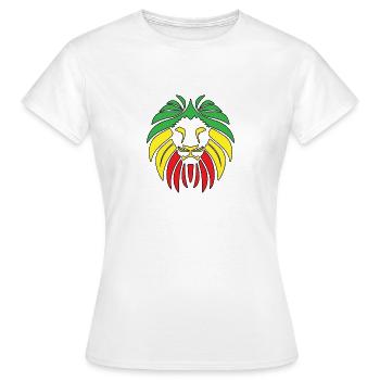 Rasta Reggae Reggae Musique Lion Cadeau - T-shirt Femme - blanc - Devant - AI Model Female 172 dark (172cm)