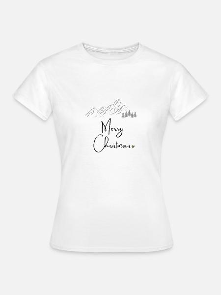 Merry Christmas - Frauen T-Shirt - Weiß
